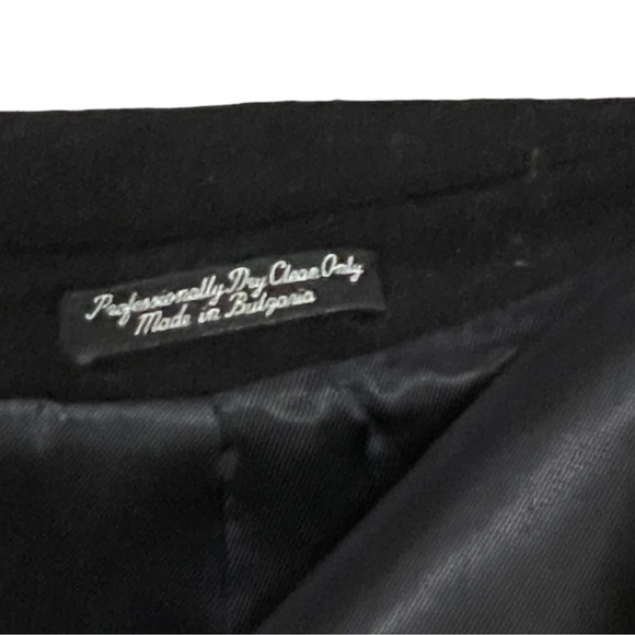 Virany Wool Cashmere Overcoat Mens 48 R Made In Bulgaria Double Breasted EUC - Picture 12 of 12